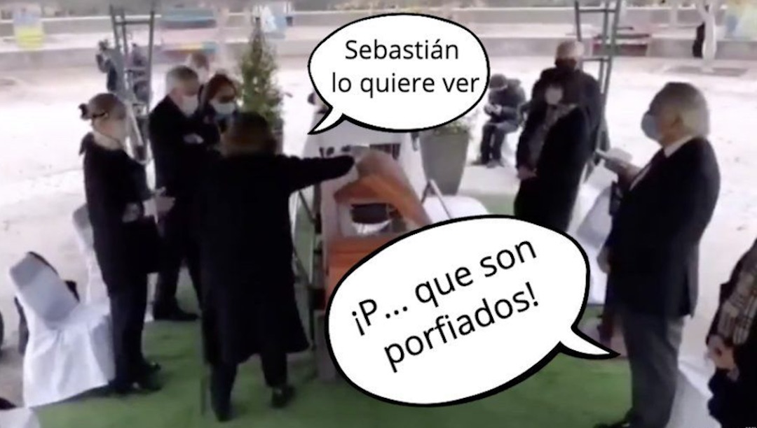 «No se puede abrir…»: El cuestionado video de Piñera en el funeral de su tío con 31 personas