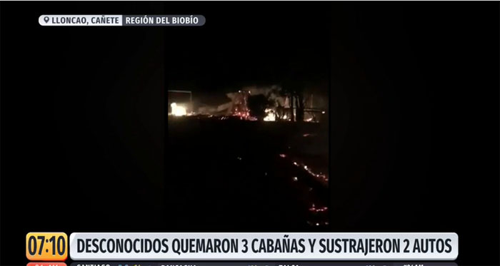 Ataque incendiario en Cañete deja un fallecido producto de un disparo en la cabeza