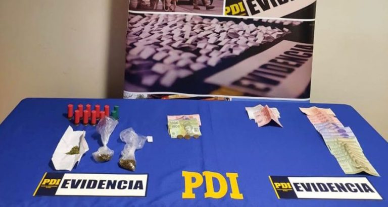 Operativos PDI en Los Ángeles y Cabrero: cuatro detenidos tras descubrir drogas y municiones