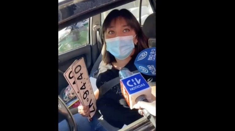 Enfermera es detenida por sacarle la patente al auto para no pagar el TAG