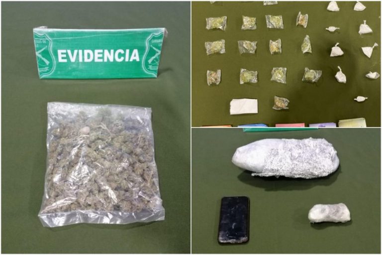 OS7 Los Ángeles captura a dos sujetos con drogas en Paillihue y Las Maicas