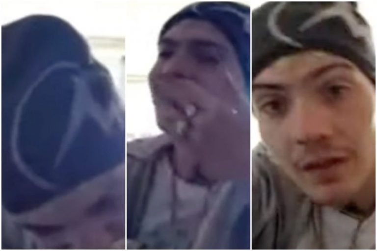 Marcianeke se hace viral tras ser visto in fraganti inhalando lo que serían drogas