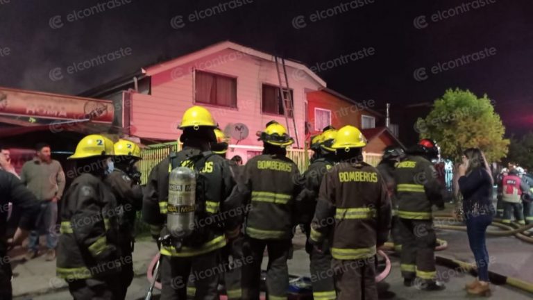 Incendio afectó a una vivienda en la villa Italia de Los Ángeles