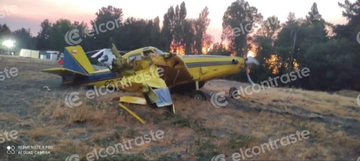 Avioneta sufrió accidente en el aeródromo de Yumbel