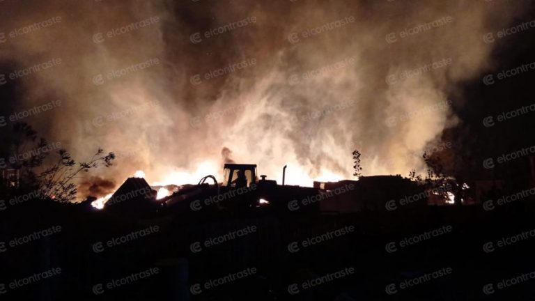 Incendio de gran magnitud afecta a acopio de madera en Los Ángeles