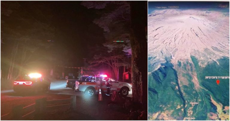 Avioneta se estrella en el volcán Villarrica dejando dos muertos y dos heridos