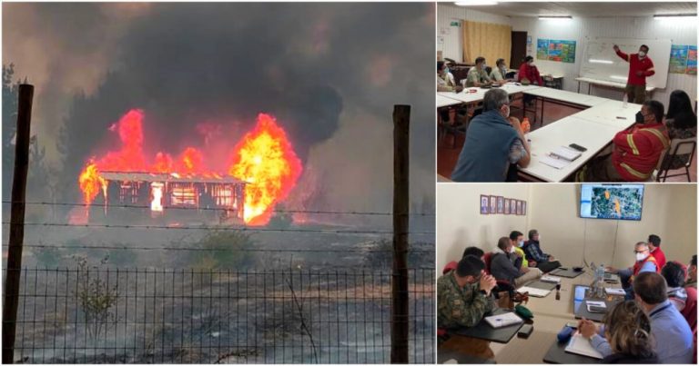 Sigue la Alerta Roja en Yumbel: 12 casas destruidas y 4 mil hectáreas quemadas