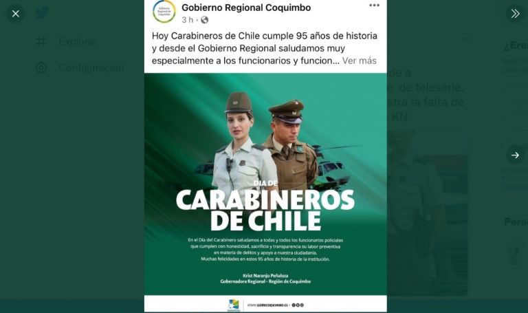 Viralizan insólito saludo a Carabineros por parte de Gore Coquimbo: Se les pasó un «pequeño» detalle