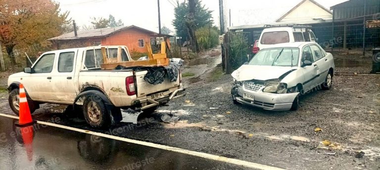 Tres lesionados dejó un accidente en la ruta que une Huépil con Tucapel