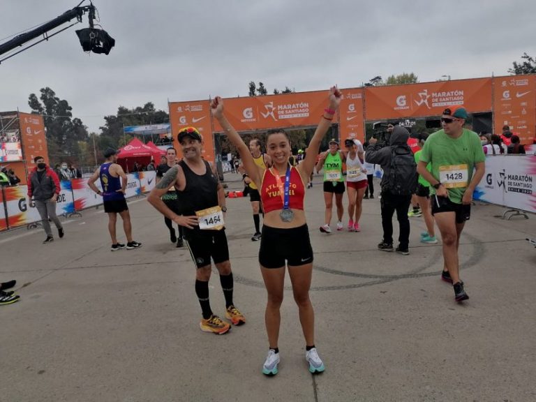 Paola Ramírez: De Yumbel al 1er lugar en su categoría en la Maratón de Santiago