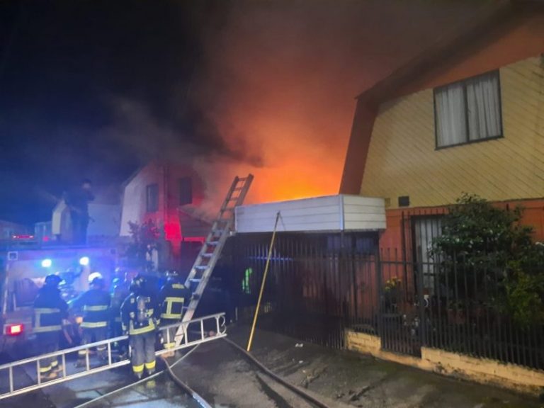 Una casa destruida dejó un incendio en la comuna de Nacimiento