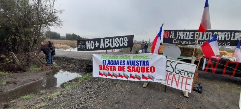 Una semana lleva toma de caminos en Las Trancas contra AES Andes