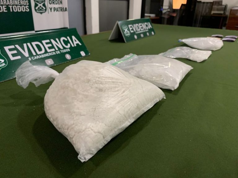 Los Ángeles: OS7 interviene en céntrico domicilio e incauta más de 1,6 kilos de cocaína