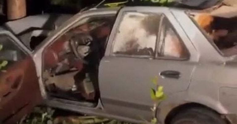 Conductor dejó su auto abandonado tras accidentarse camino a Cerro Colorado