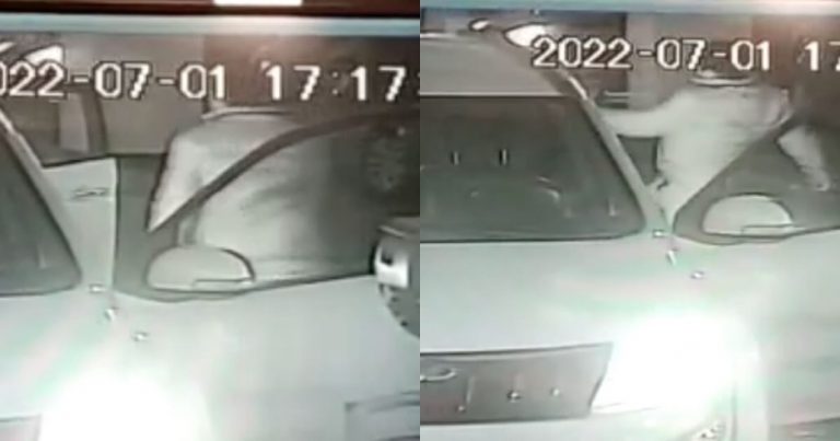Conductor agredió a mujer en el estacionamiento del mall de Los Ángeles