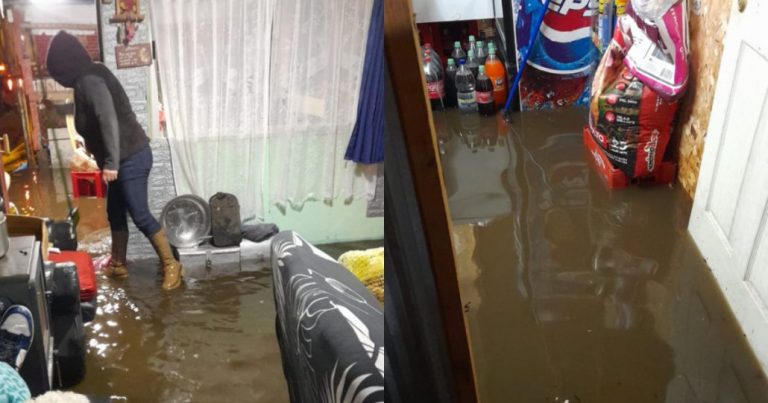 Mujer denuncia que obra de Iglesia Evangélica causó inundación en su casa en El Peral
