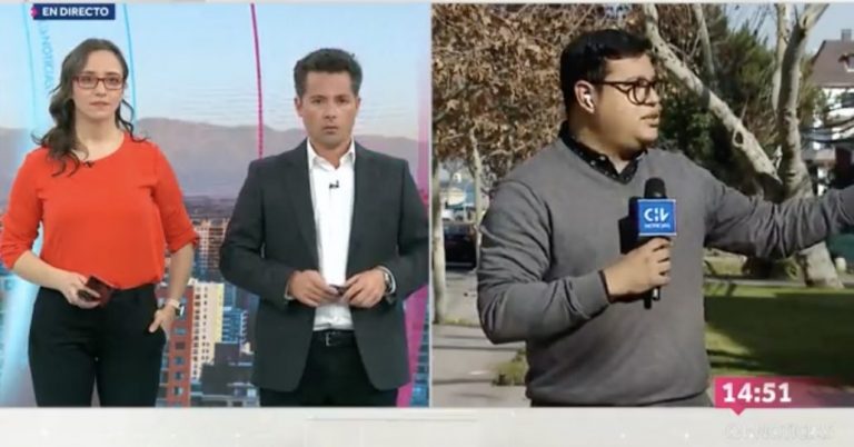 Equipo de CHV Noticias sufre robo durante un despacho en vivo