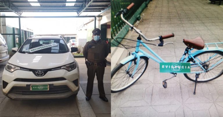 FOCO logró recuperar un vehículo y una bicicleta de alta gama en Los Ángeles
