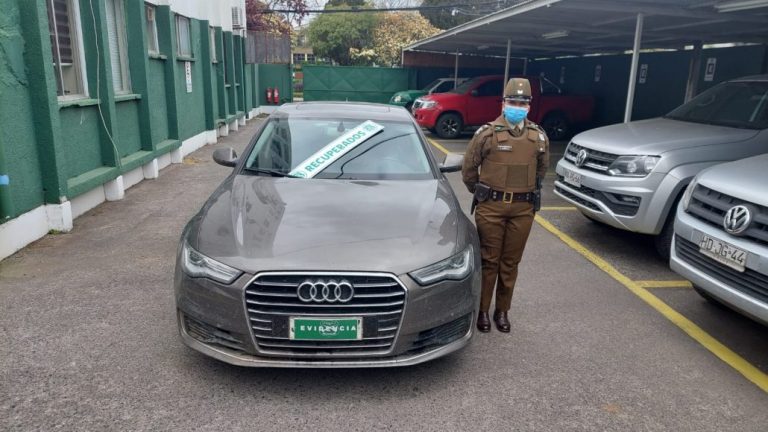 FOCO recupera Audi robado que circulaba por Los Ángeles