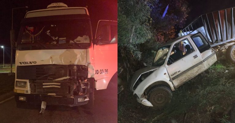 Conductor de camión es detenido tras accidente en Mulchén: No tenía licencia