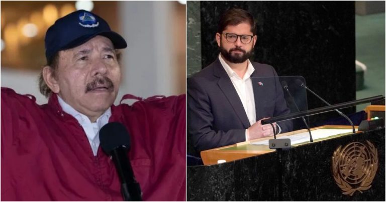 «Perrito faldero»: Presidente de Nicaragua arremete contra Boric por sus dichos en la ONU