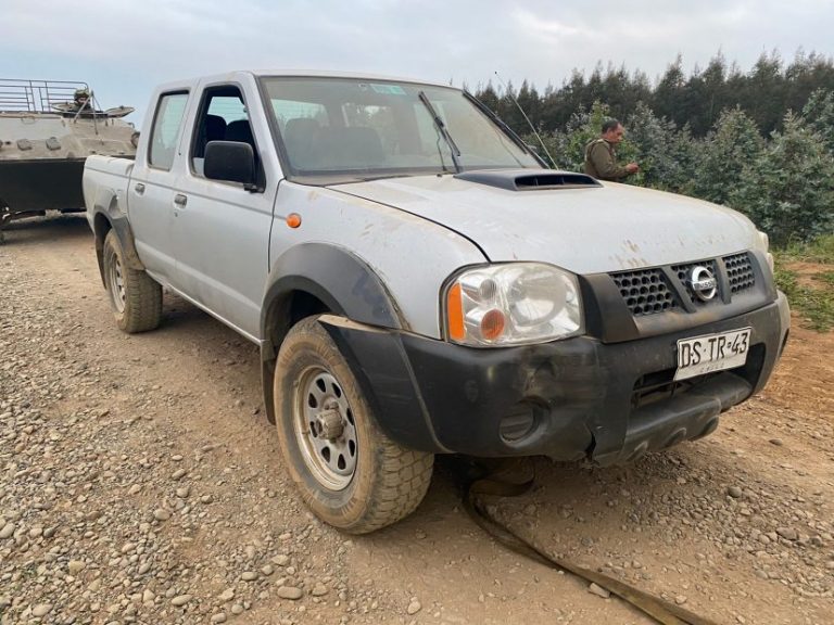 Recuperan camioneta robada en emboscada a Carabineros de inteligencia en Mulchén