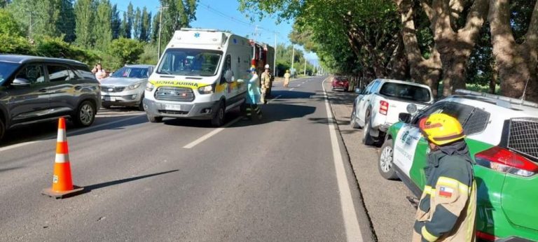 Un menor lesionado dejó un accidente de tránsito en Negrete