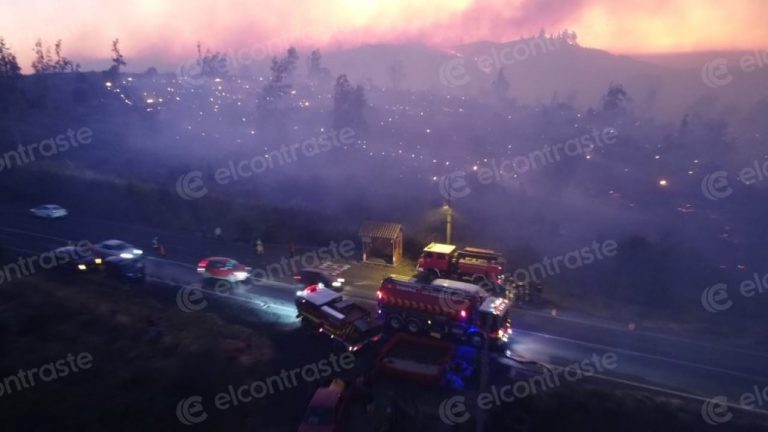 Fotos | Alerta Roja en Los Ángeles: Más de 10 hectáreas destruidas