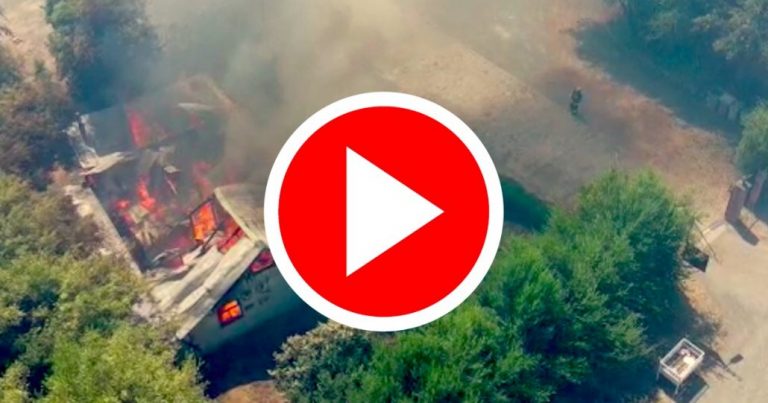Videos: Impactantes imágenes del incendio en sector El Avellanito de Los Ángeles