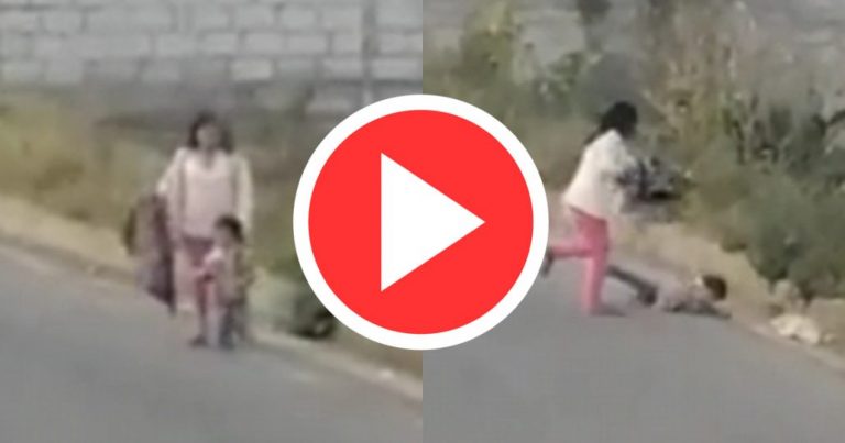 Detienen a mujer en Ecuador por brutal golpiza a su hijo en la calle