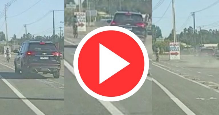 Irresponsable conductor estuvo a punto de atropellar a ciclista en avenida Las Industrias