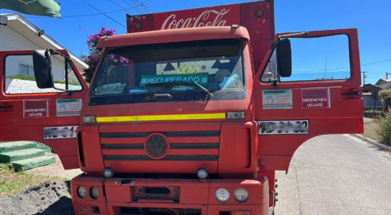 Encapuchados robaron camión con ocupantes en peligrosa Ruta de la Provincia de Arauco
