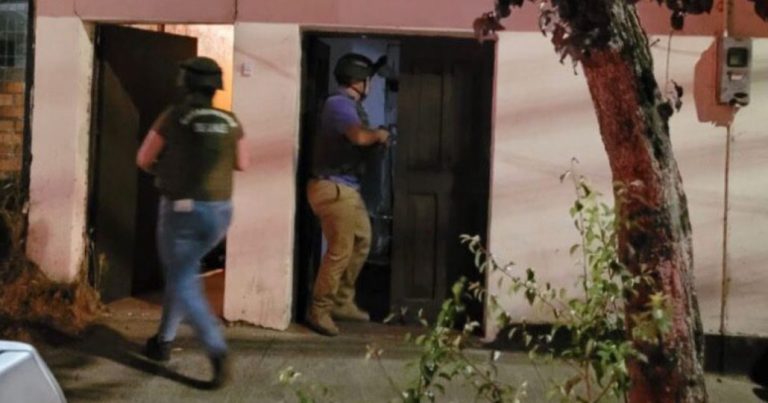 Seis detenidos dejó allanamiento por microtráfico en Nacimiento