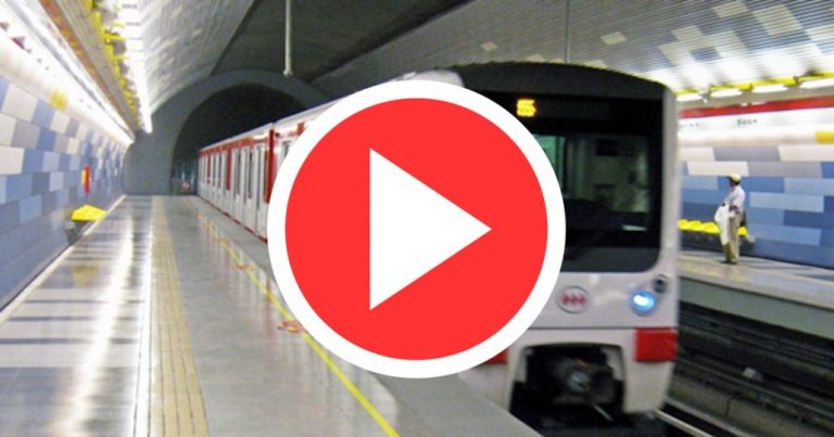 Hombre fue grabado orinando dentro de una estación del Metro de Santiago