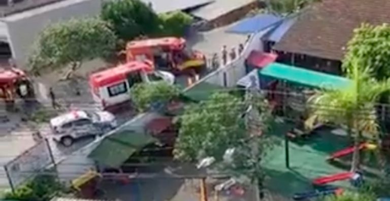 Hombre ingresó a un jardín infantil y mató 4 niños con un hacha en Brasil