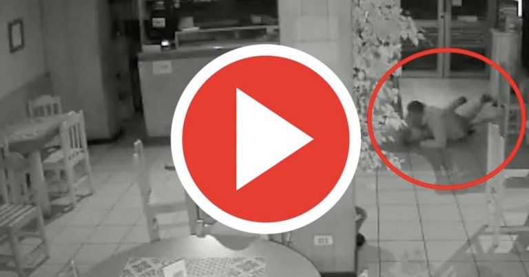Delincuente se arrastra como una oruga para intentar robo en «Tu Café» de Los Ángeles