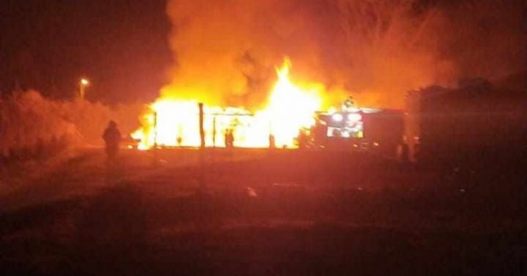 Incendio afectó una vivienda en la comuna de Cabrero