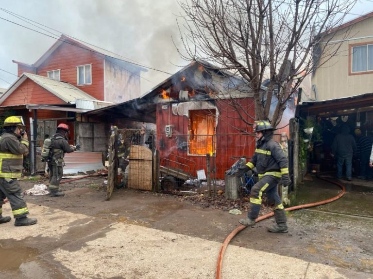Una joven madre fallecida y 5 casas afectadas dejó un incendio en Collipulli