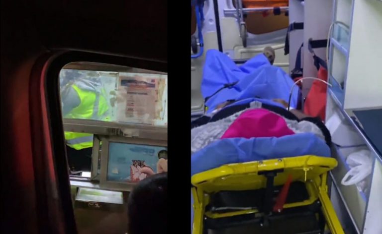 «Tienen que cancelar»: Peajista niega el paso de ambulancia que iba con paciente