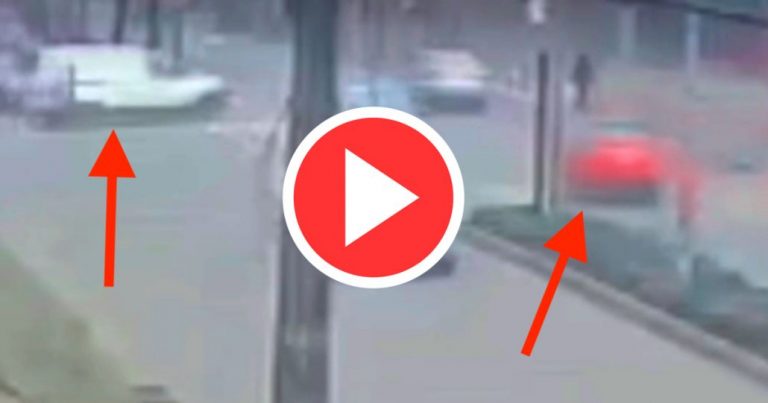 Video revela el impactante volcamiento del auto en Los Ángeles donde el responsable se fugó