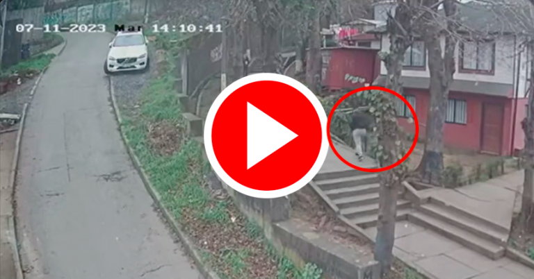 Video: Hombre mató a una persona al empujarla por las escaleras en Lota