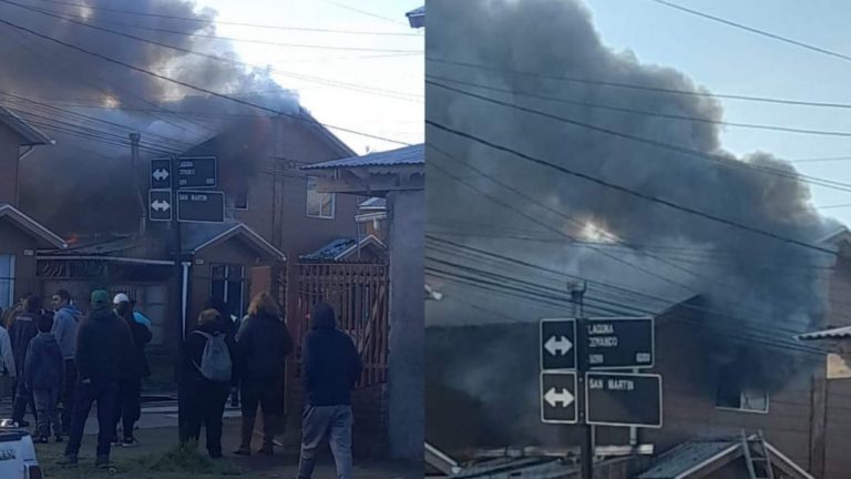 Incendio afectó a dos casas en la comuna de Laja