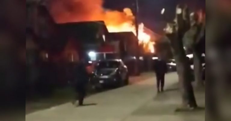 Incendio afectó a una vivienda en la Villa Parque Nacionales en Los Ángeles