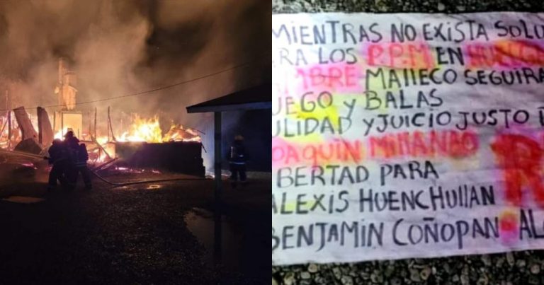 Delincuentes queman otra escuela rural en la región de La Araucanía