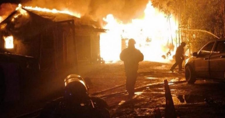 Incendio destruyó por completo una vivienda en Angol