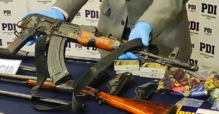 Armas, munición, droga y dinero en efectivo dejó allanamiento de la PDI en Malleco