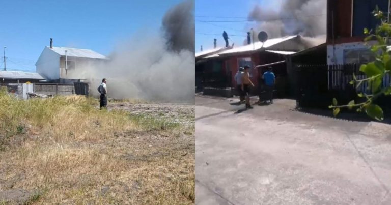 Tres viviendas resultaron afectadas por un incendio en Cabrero