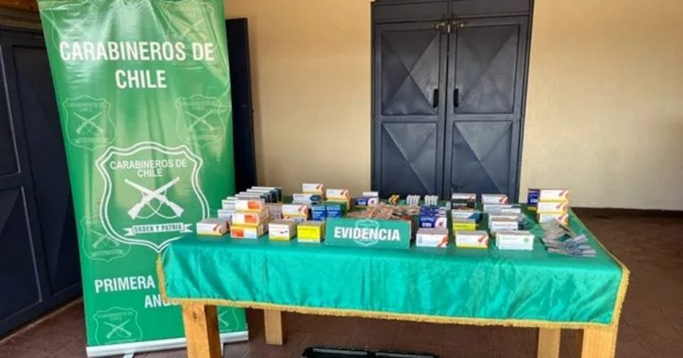 Carabineros incautó una gran cantidad de medicamentos que se vendían en pleno centro de Angol