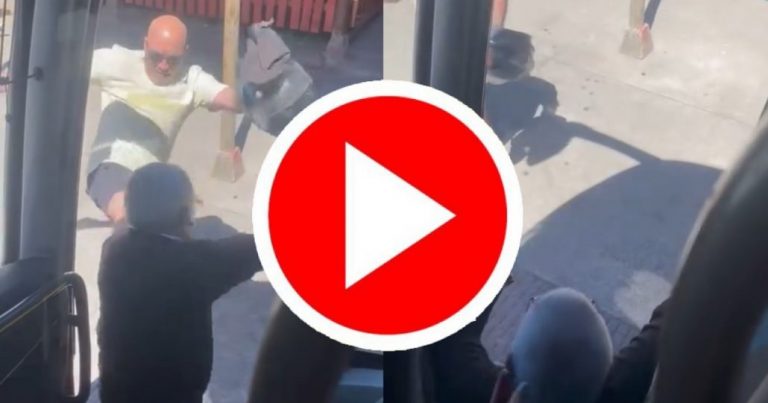 VÍDEO: Sujeto golpeó violentamente a conductor de bus en la comuna de Yumbel