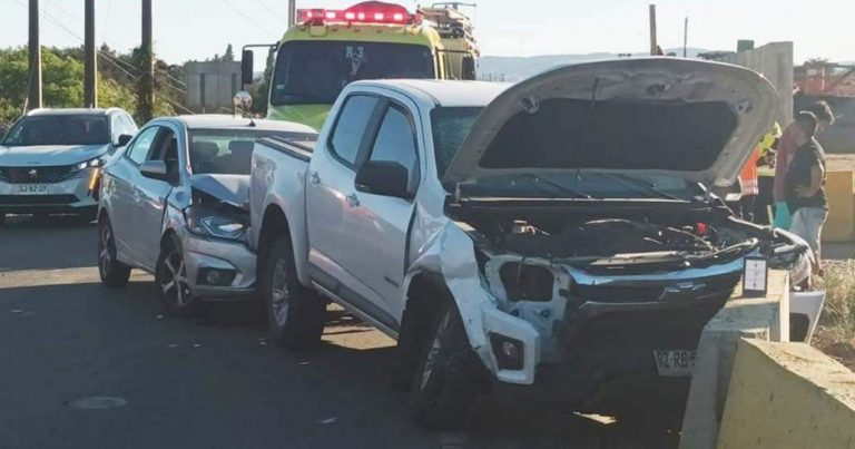 Colisión de vehículos en Malleco finalizó con un lesionado en la ruta 180